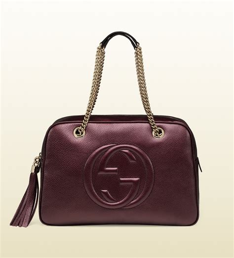 gucci purple bag neq|gucci leather shoulder bag.